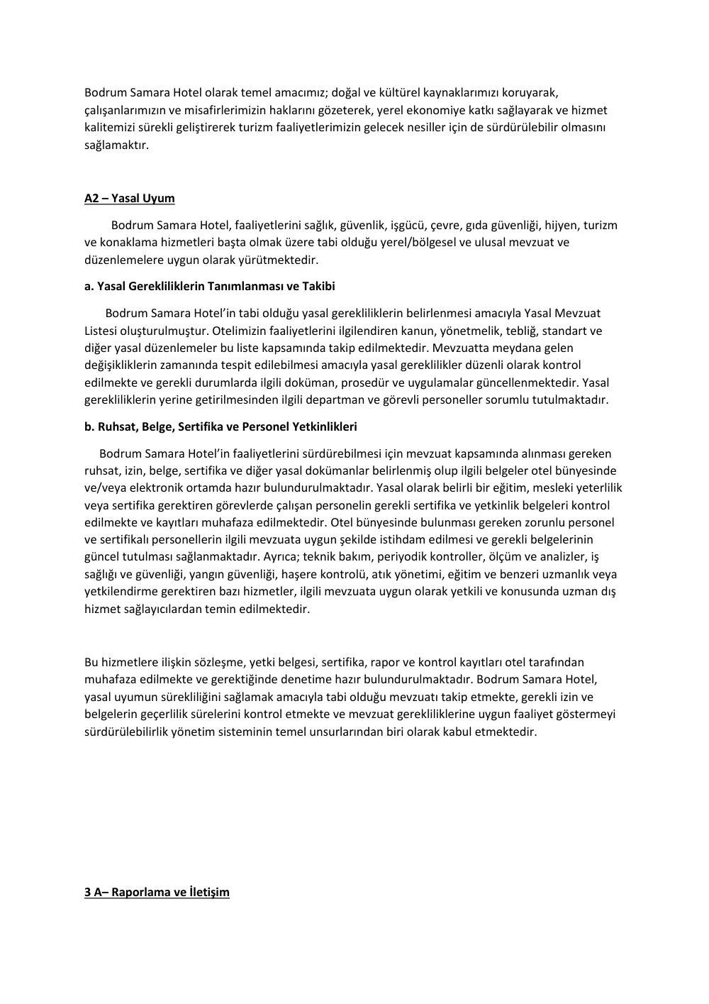 Sürdürülebilirlik Raporu 2025-2026, sayfa 4 / 52